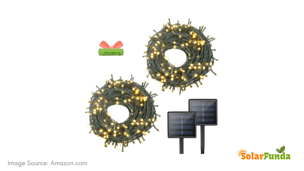 OZS Solar Powered Christmas Lights