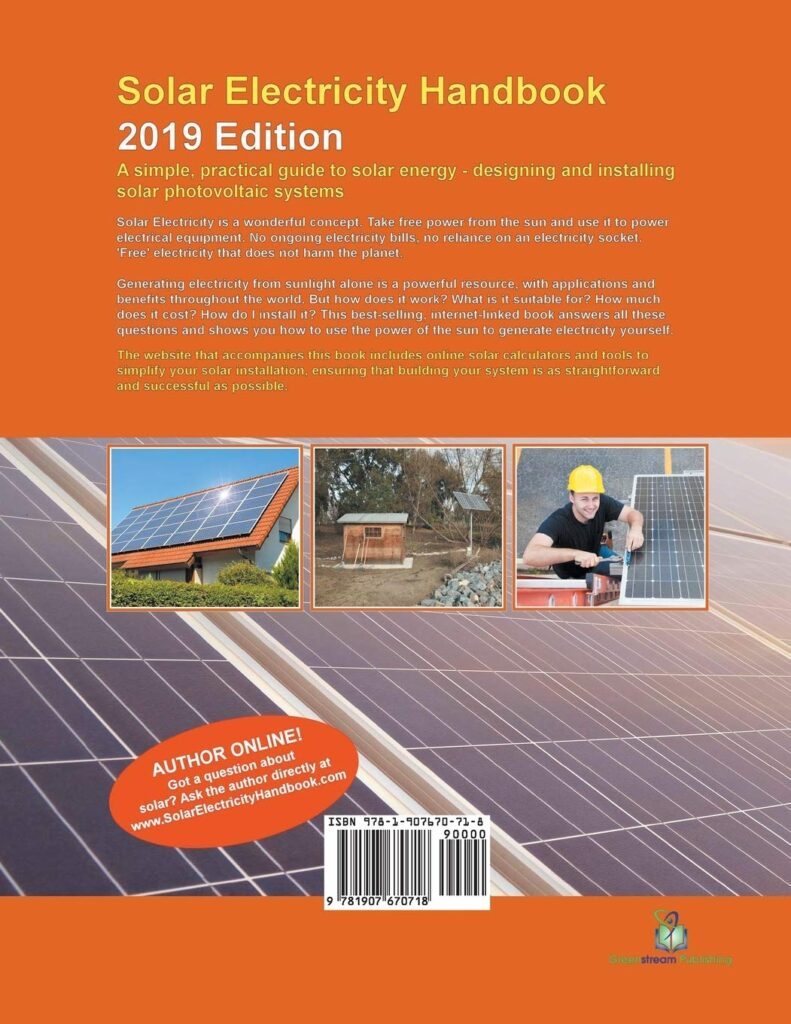 Solar Energy Handbook Backcover